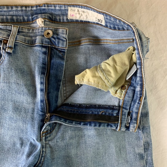 Rag & Bone Nina High-Rise Skinny Jeans – Light Wash, Size 30 - Picture 4 of 11